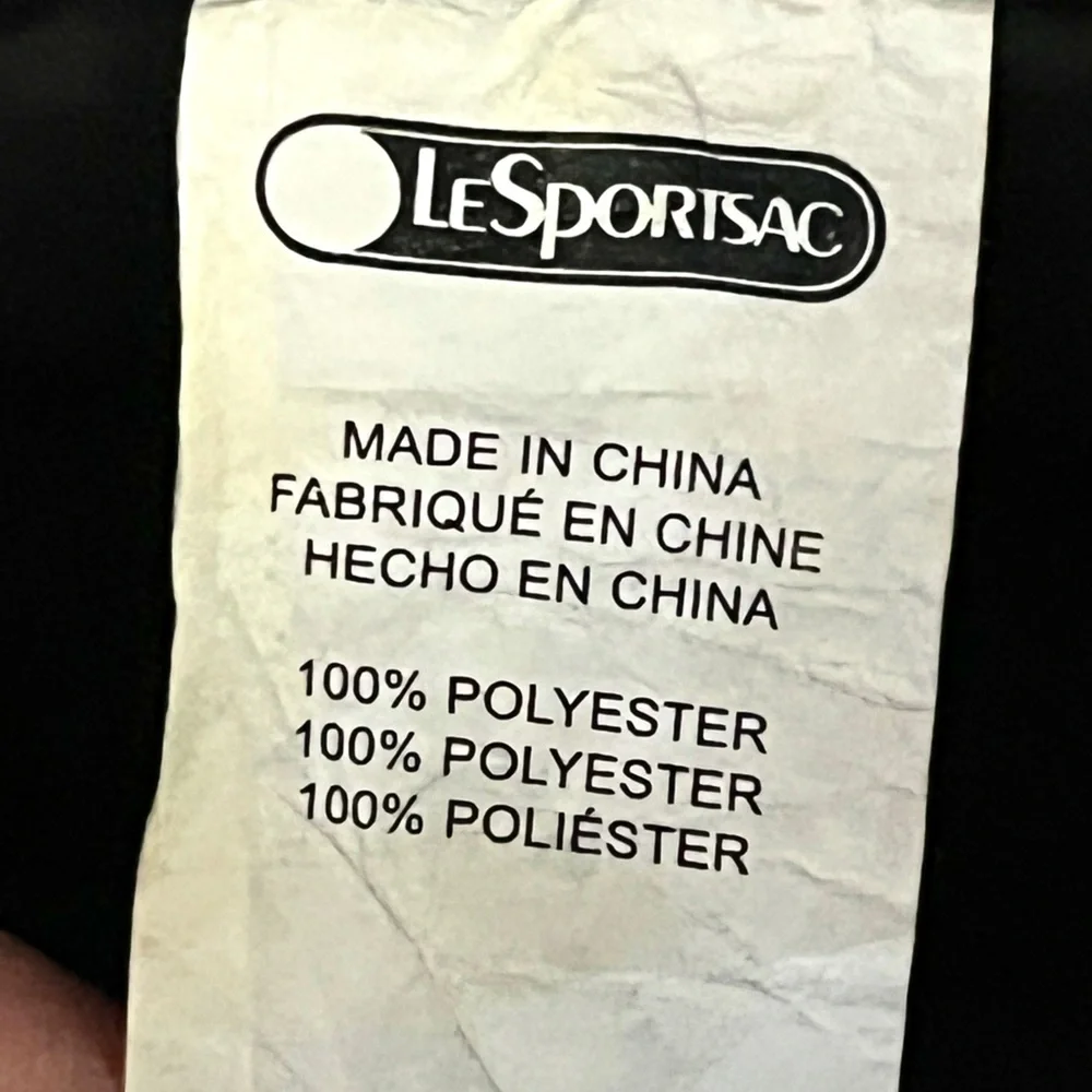 LESPORTSAC Deluxe Everyday Bag with Matching Pouch Shoulder or Crossbody Chevron - Picture 10 of 11